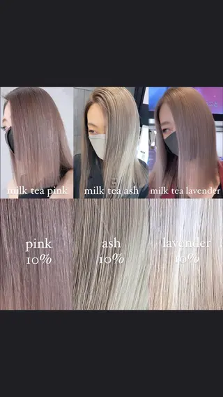 ミディアム カラー 💜ハイトーン💛 マジカルかいちゃんのヘアスタイル