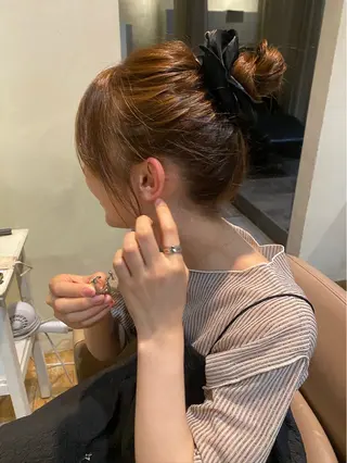 カラー ボブ/レイヤー/ 梅田/天野川奈緒のヘアスタイル