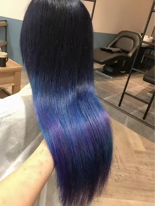 ロング カラー 🩷🍭中津・梅田 エリア🍬💜のヘアスタイル