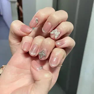 ネイル By moonネイル 🌷ワンホン/韓国風のネイルデザイン