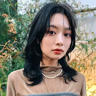 セミロング カラー パーマ ヘアアレンジ メンズ キッズ 丁寧なカウンセリング 🌿Chiemi🌿のヘアスタイル