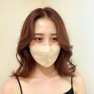 ミディアム カラー ヘアアレンジ honen RUKAのヘアスタイル