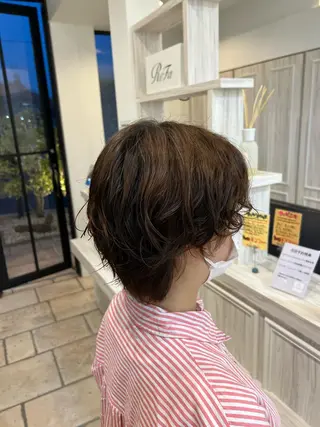 ショート パーマ 門脇 真生人のヘアスタイル