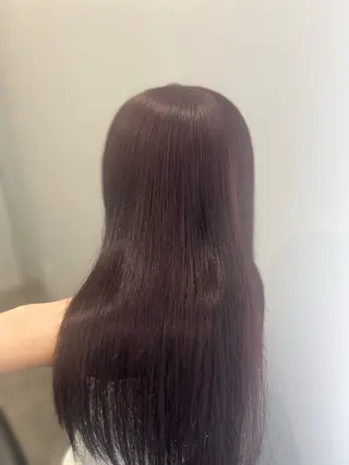 ロング カラー 髪質改善/艶カラー/ ブリーチ/桃谷翼のヘアスタイル