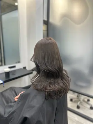 セミロング カラー ヘアアレンジ EMANON池袋3rd所属・ブリーチなしカラー｜ なおき｜池袋美容師のヘアスタイル