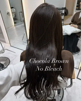 ロング カラー 赤み消し/オリーブ カーキ/福田れんのヘアスタイル