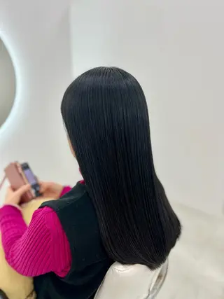 ロング カラー 吉田 悠乃のヘアスタイル