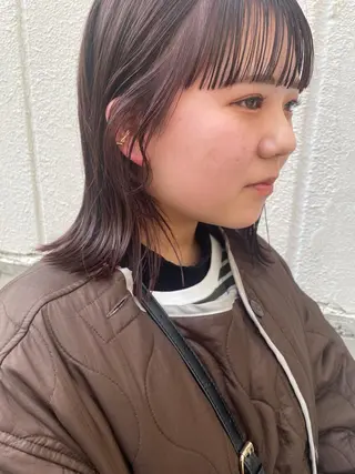 セミロング さの あやねのヘアスタイル