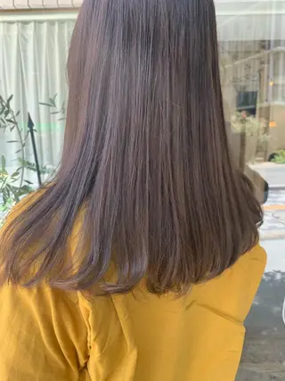 セミロング カラー fio マナミのヘアスタイル