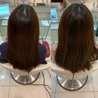 セミロング 縮毛矯正/似合わせ EARTH岐阜髙橋のヘアスタイル