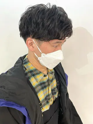 パーマ メンズ 佐藤 梨里花 ❤︎のヘアスタイル