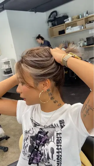 ミディアム カラー EGAO /藤沢/海外ヘアのヘアスタイル