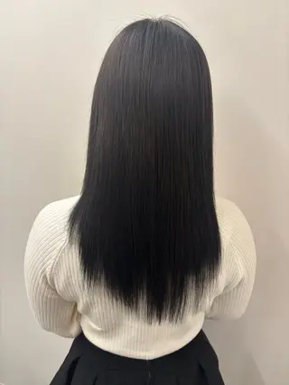 セミロング と きのヘアスタイル