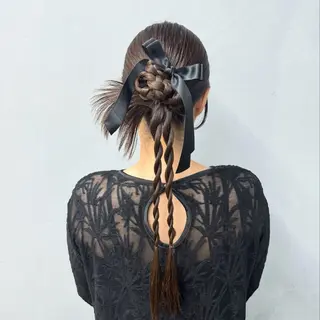 ミディアム ヘアアレンジ #tag 佐藤璃美のヘアスタイル