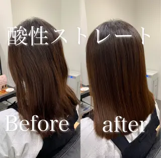 セミロング 【酸性ストレート】 宮下和明のヘアスタイル