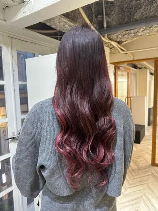 ロング 韓国ヘア×ハイトーン AYA💫のヘアスタイル