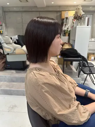 ミディアム 山崎結菜 🫧透明感カラーのヘアスタイル