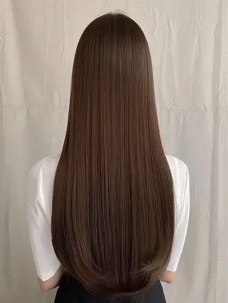 ロング 盛れる顔まわり🎀 縮毛矯正💐羽村勇樹のヘアスタイル