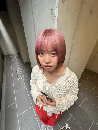 ショート カラー 似合わせウルフ/ レイヤー/山本祐輔のヘアスタイル