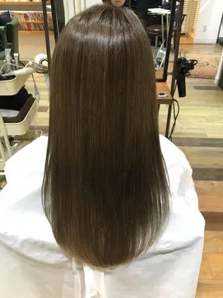 セミロング カラー 似合わせカラー/艶 髪質改善/ヨシザキのヘアスタイル