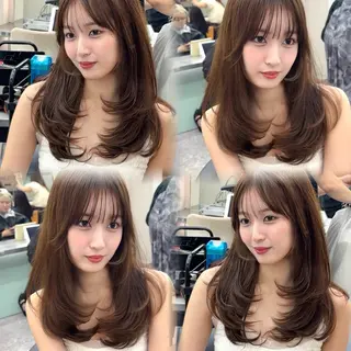 ロング カラー 韓国ヘア/レイヤー Londエレンのヘアスタイル