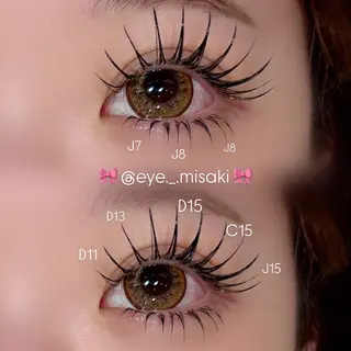 マツエク・マツパ Hipahipa! MISAKIのマツエク・マツパデザイン