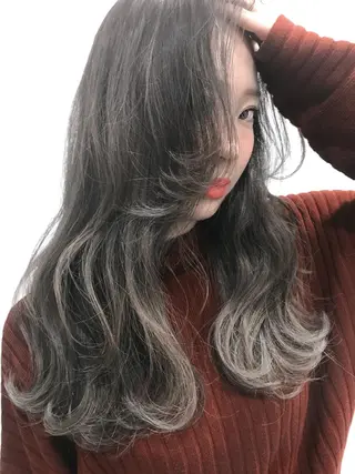 セミロング カラー WATARU🔥/ 外国人風ハイライトのヘアスタイル