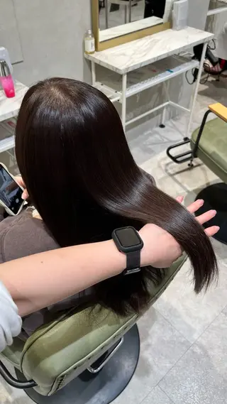 セミロング カラー 新宿/アシスタント AiNAのヘアスタイル