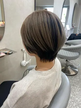 ショート カラー 新宿/韓国ヘア 中明度カラー/かやのヘアスタイル