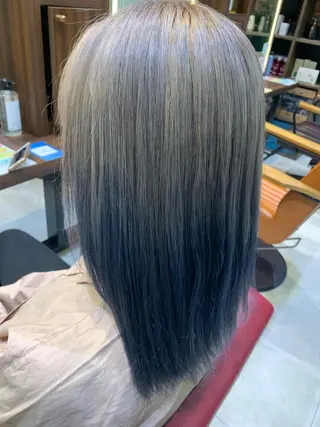 セミロング カラー 髪質改善/縮毛矯正 ツヤ髪🩷さつきのヘアスタイル