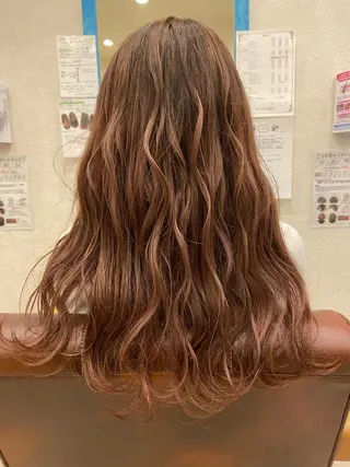 ロング カラー ヘアアレンジ hair relaxation DROP鶴見店所属・川島 優希のヘアスタイル