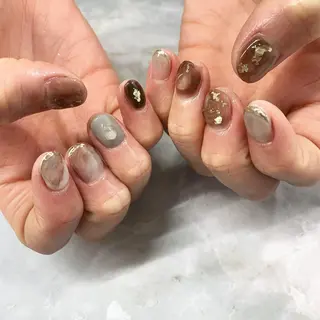 ネイル アイブロウ pu muのネイルデザイン