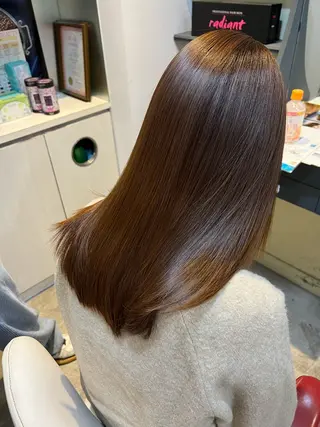 セミロング カラー 髪質改善&トリートメント Loops鷺沼店所属・🌷髪質改善/ 落合 咲弥🌷のヘアスタイル