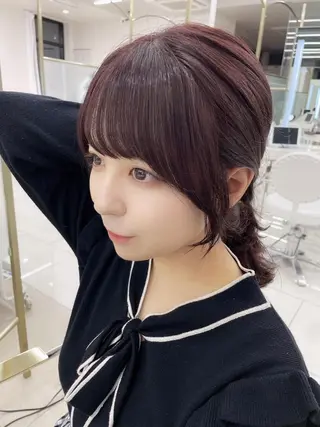 セミロング カラー COA GINZA 空也/前髪/顔まわりのヘアスタイル