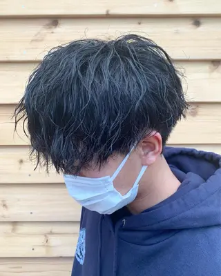 ショート パーマ 園田 将士のヘアスタイル