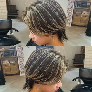 ショート カラー メンズ センターパート職人 店長/TSUBASAのヘアスタイル