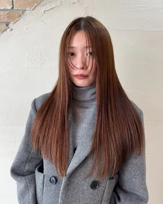 ロング 韓国風🇰🇷レイヤ ーKEI🇰🇷のヘアスタイル