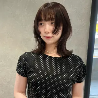 ミディアム AI TOKYO　S所属・mizuki 【韓国レイヤー】のヘアスタイル