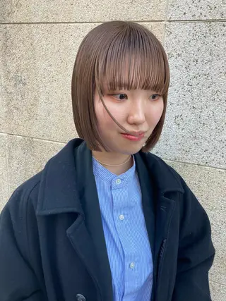 ショート カラー パーマ ヘアアレンジ BRUNTJET所属・MAEDA MADOKAのヘアスタイル