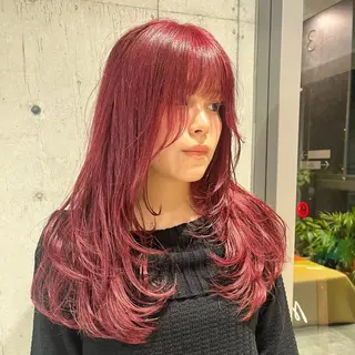 ロング カラー 🍎ハイトーン/ 透明感カラー🍎リオのヘアスタイル