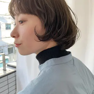 ショート カラー パーマ tension 【テンション】のヘアスタイル