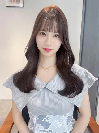 セミロング 【地毛風縮毛矯正】 ヒカルのヘアスタイル