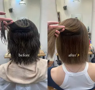 パーマ 丸田優奈 /ショートカットのヘアスタイル