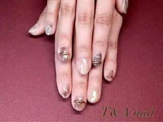 ショート T&A nailのネイルデザイン