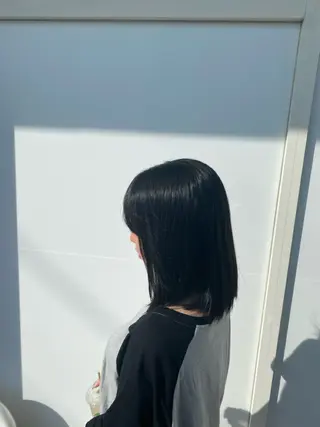 ミディアム カラー 宮﨑 まりあのヘアスタイル