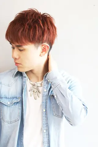 ショート カラー メンズ ボブ/ショート/ 白髪染め/メンズ葛西のヘアスタイル