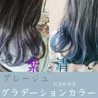 カラー セミロング N°emirai溝口 MG 🌈梶谷龍吾のヘアスタイル