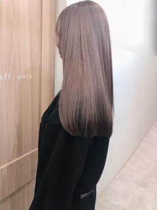 ロング カラー nok所属・レイヤー/ベージュ/ どますず🌺のヘアスタイル