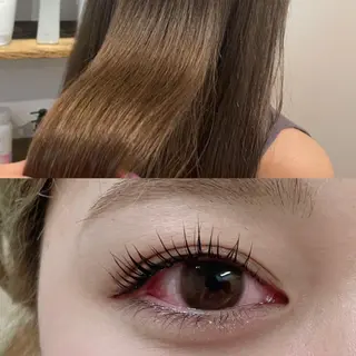 セミロング カラー マツエク・マツパ hair'sBEAU LiEn所属・山本 愛永のヘアスタイル