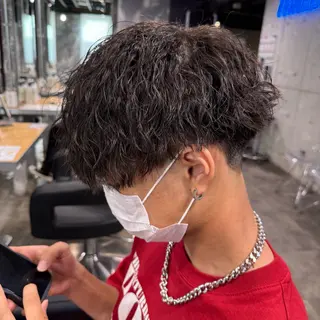 ショート カラー パーマ ヘアアレンジ メンズ キッズ 🔷横浜1のパーマ 職人🔷将太郎のヘアスタイル